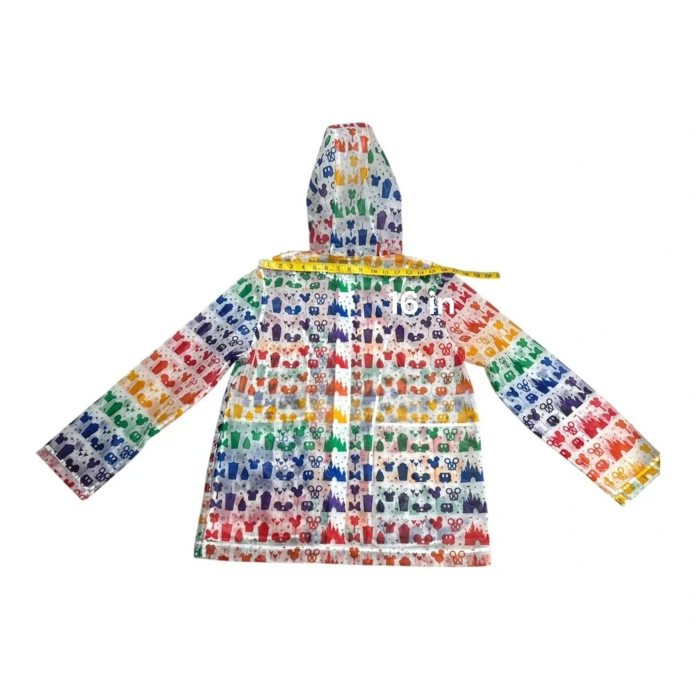 Rainbow Disney Collection Disney Parks Rain Jacket – Clear Translucent Women's M